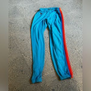 Aviator Nation Blue striped sweatpants